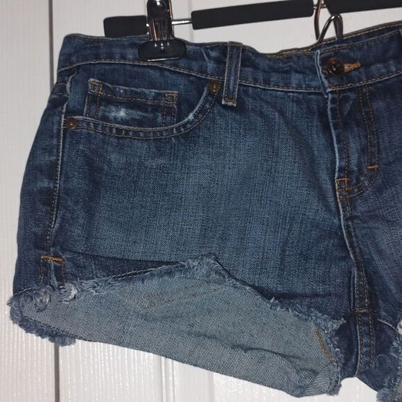 Forever Premium denim jean rough hem short shorts Sz 30 - Picture 3 of 7